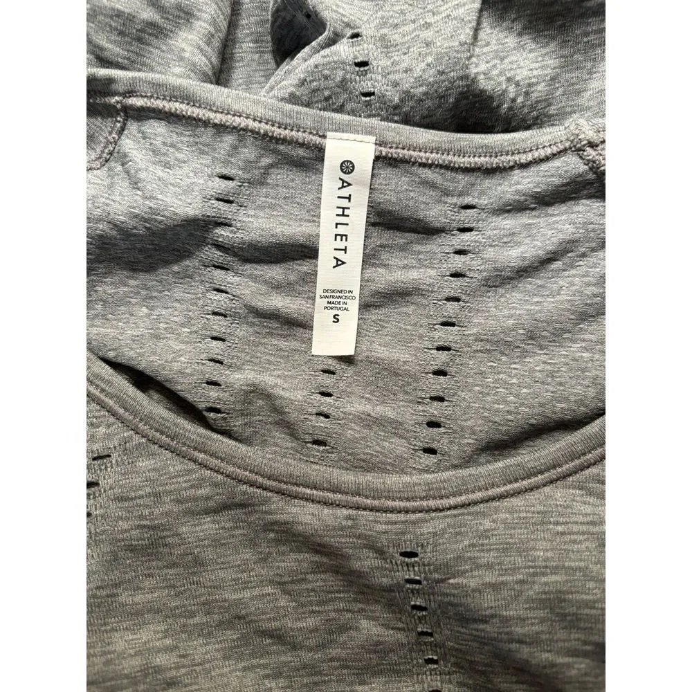 Athleta Foothill Heather Long Sleeve Grey Size Small‎